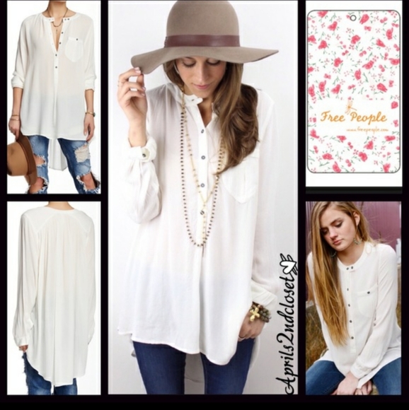 CAYENNE Color Free People long blouse. - Picture 3 of 4